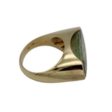 03_IHRSCHMUCK_750er Gelbgold mit wunderschönem ovalen Beryll Stein_Unikat