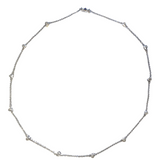 Kettencollier mit 12 kleinen Brillantherzen in 750er Weißgold - eine funkelnde Herzensangelegenheit