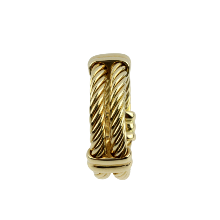 IhrSchmuck-Modisch-Markenring-Kordelform-CHARRIOL-750er Gelbgold
